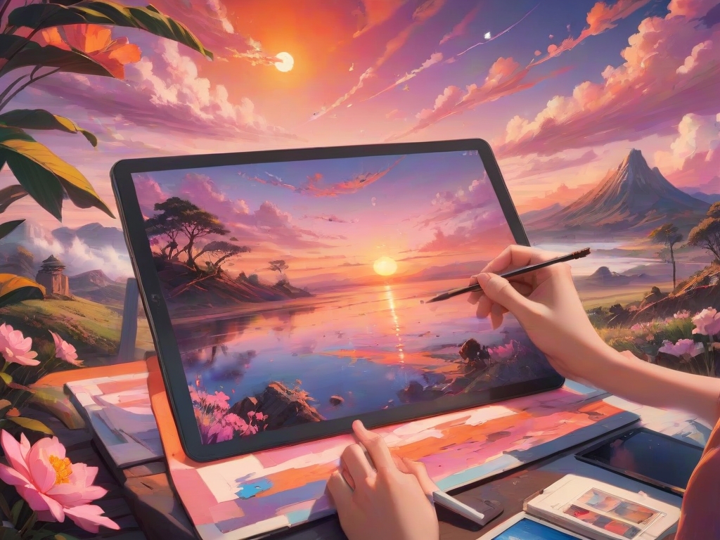 AlbedoBase_XL_Imagine_a_vibrant_sunset_over_a_picturesque_hor_0 (1)