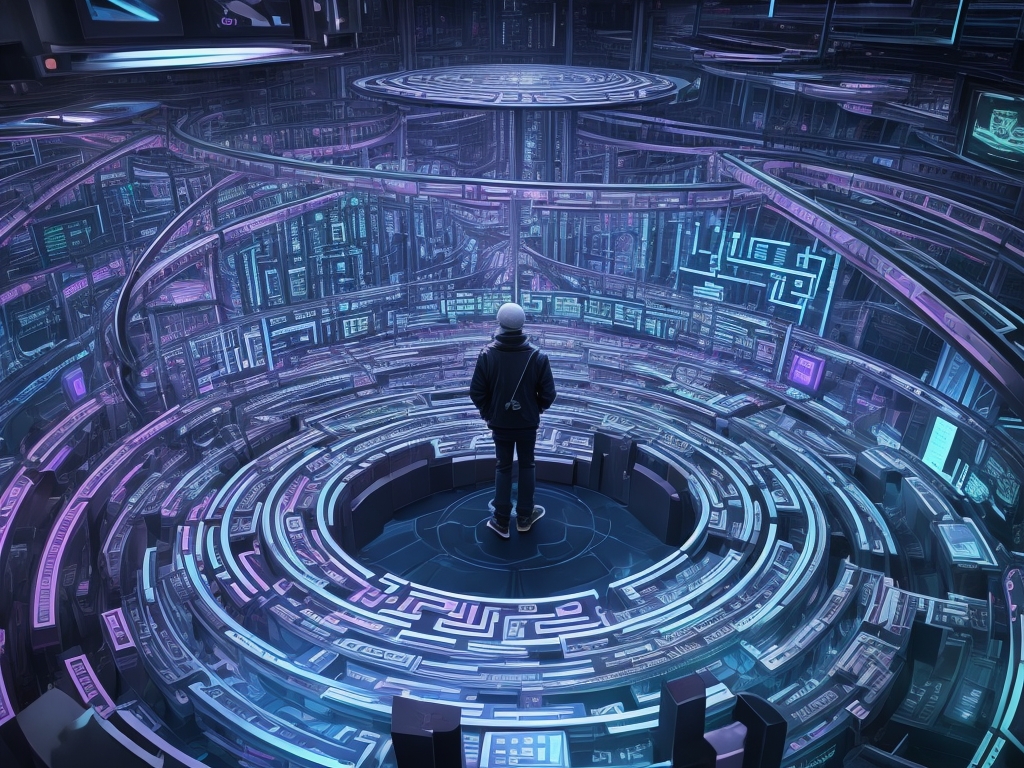 DreamShaper_v7_A_content_creator_at_the_crossroads_of_a_digita_0