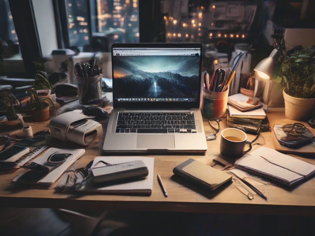 Leonardo_Diffusion_XL_A_tech_creators_workspace_aglow_with_the_0